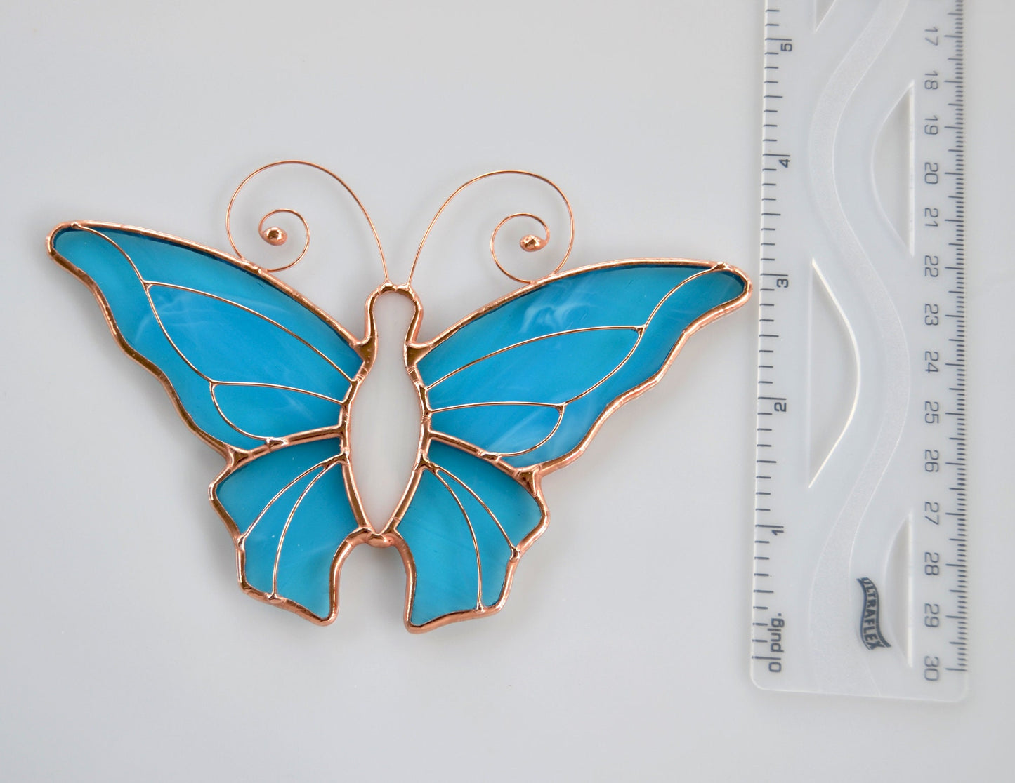 Stained glass window hanging butterfly suncatcher