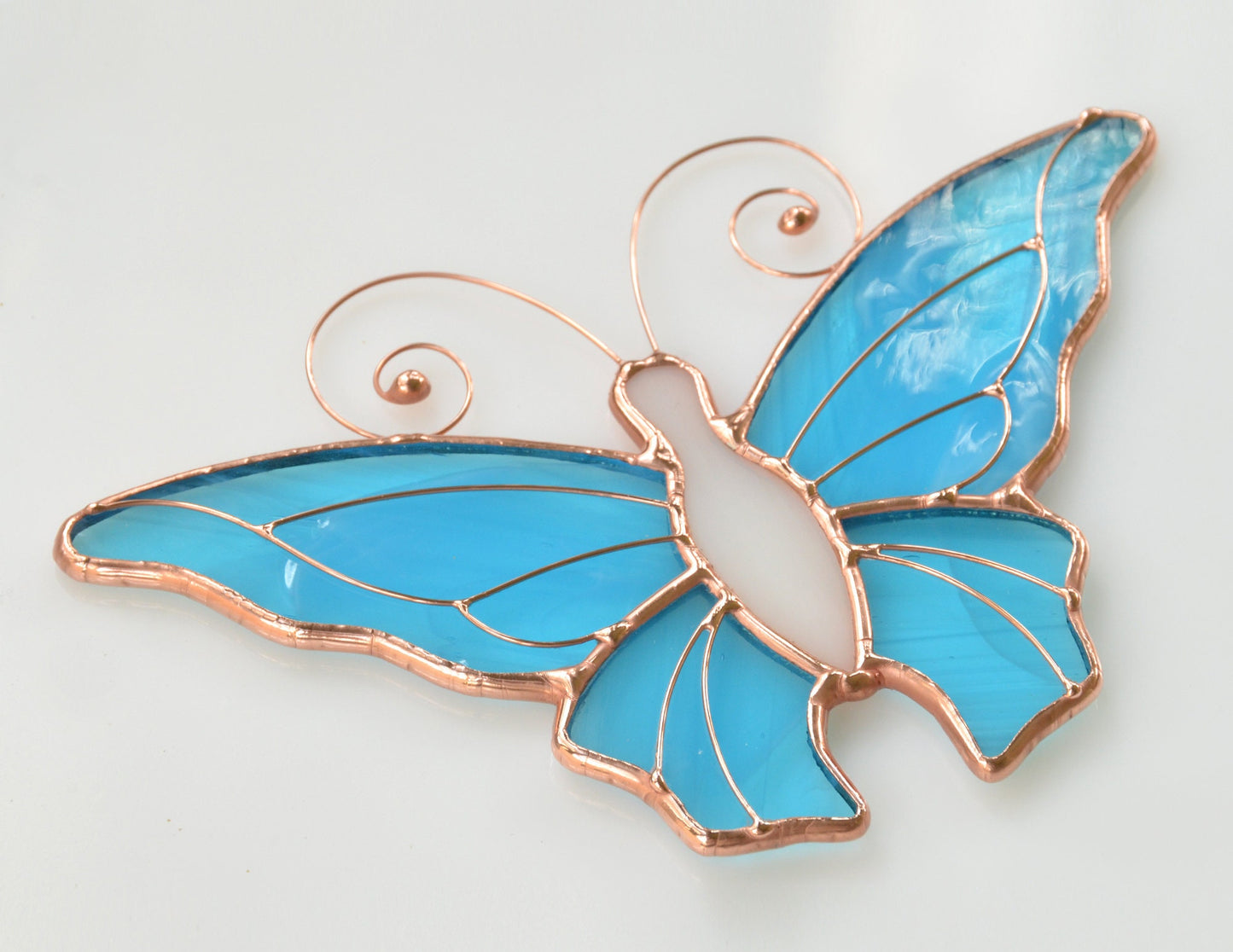 Stained glass window hanging butterfly suncatcher