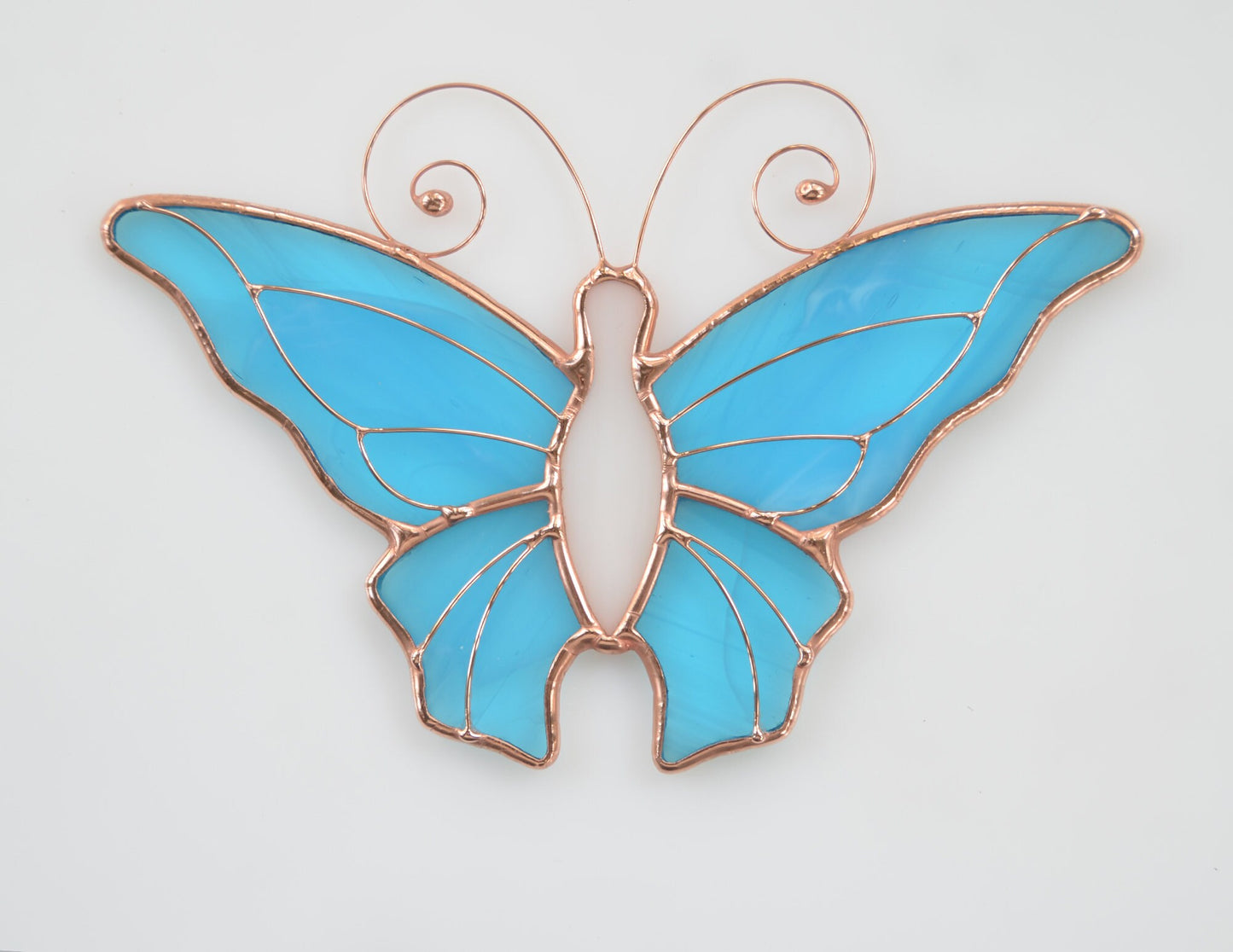Stained glass window hanging butterfly suncatcher