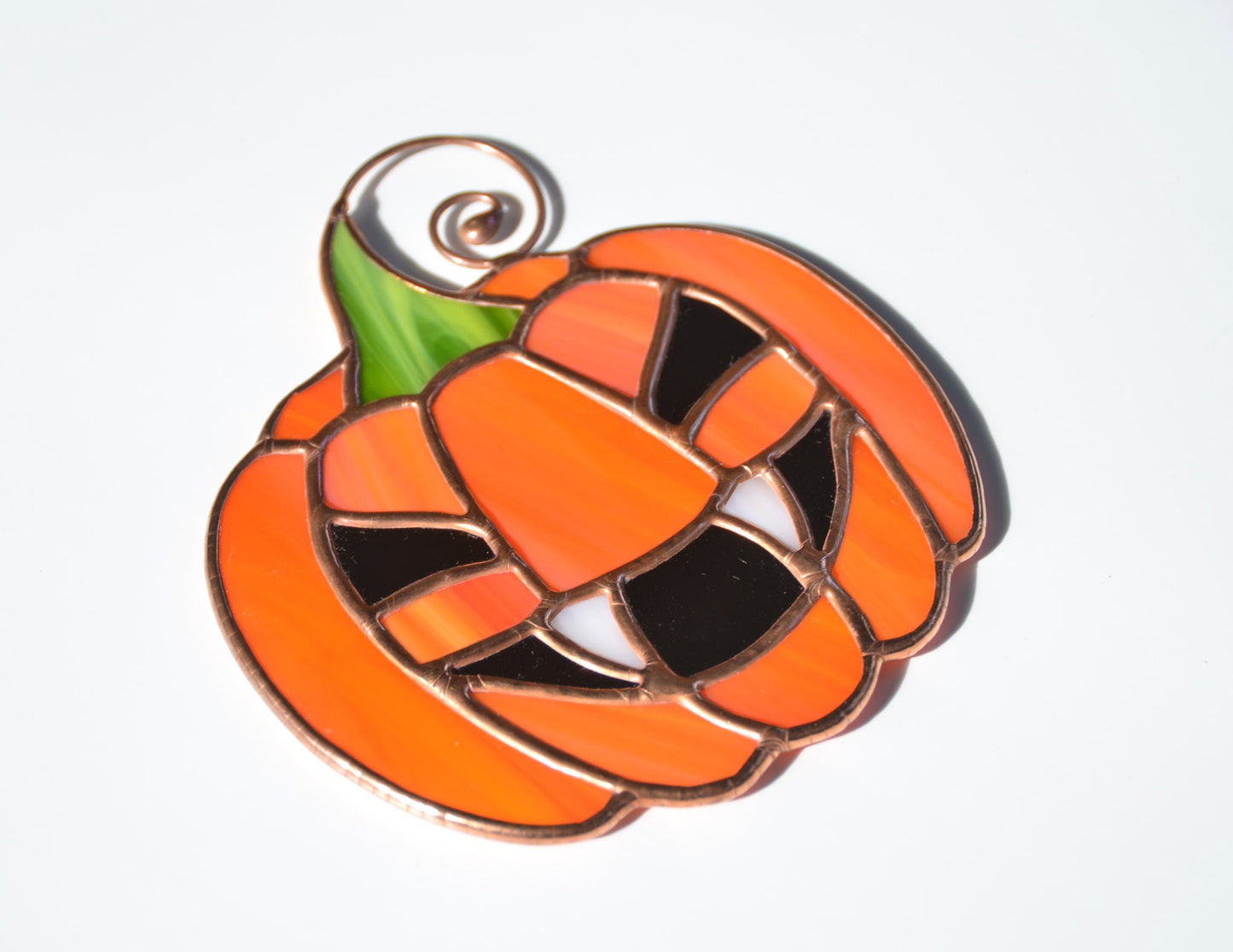 Stained glass Halloween suncatcher, window hangings horror ornament